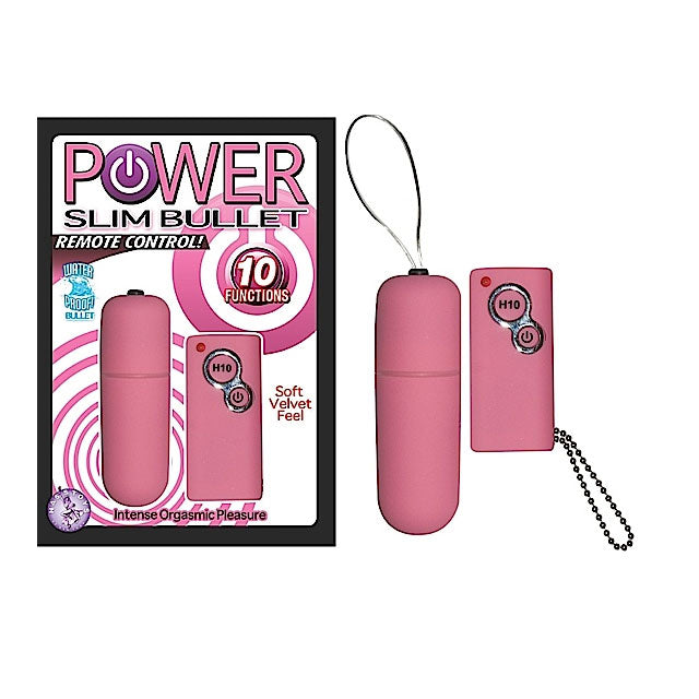Power Slim Bullet Remote Control (Pink)