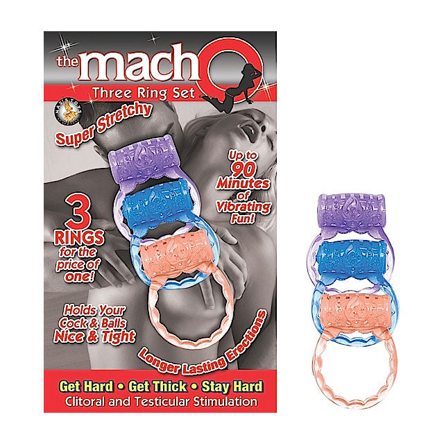 Macho Three Ring Set Assorted Colors