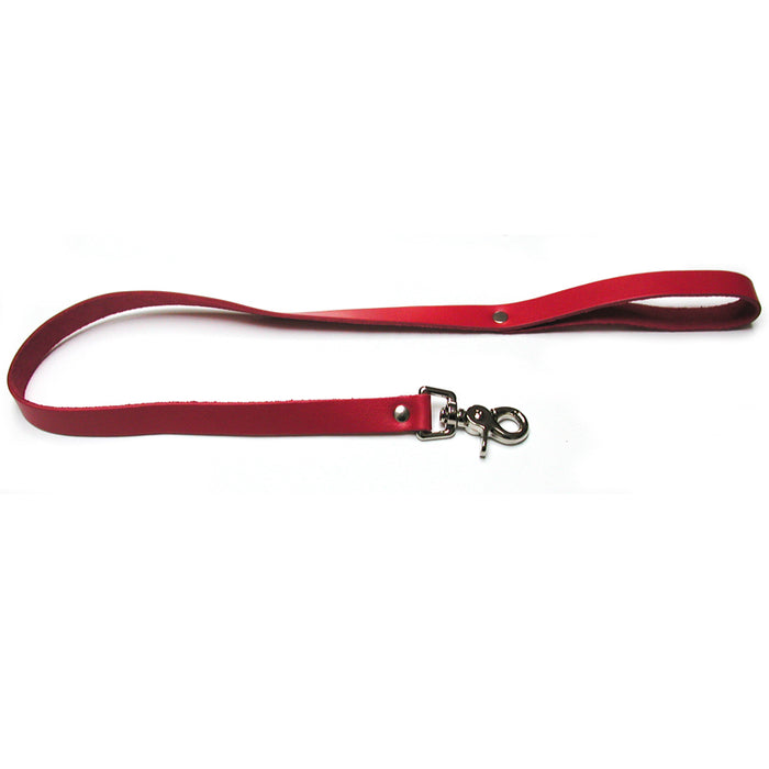 KL Bondage Basics Leather Leash (Red)