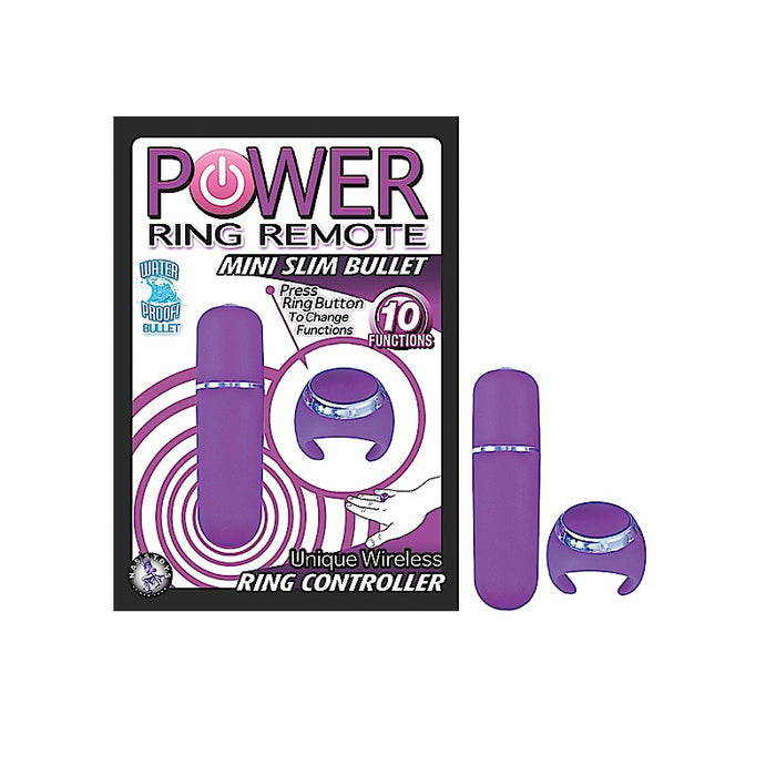 Power Ring Remote Mini Slim Bullet (Pur)