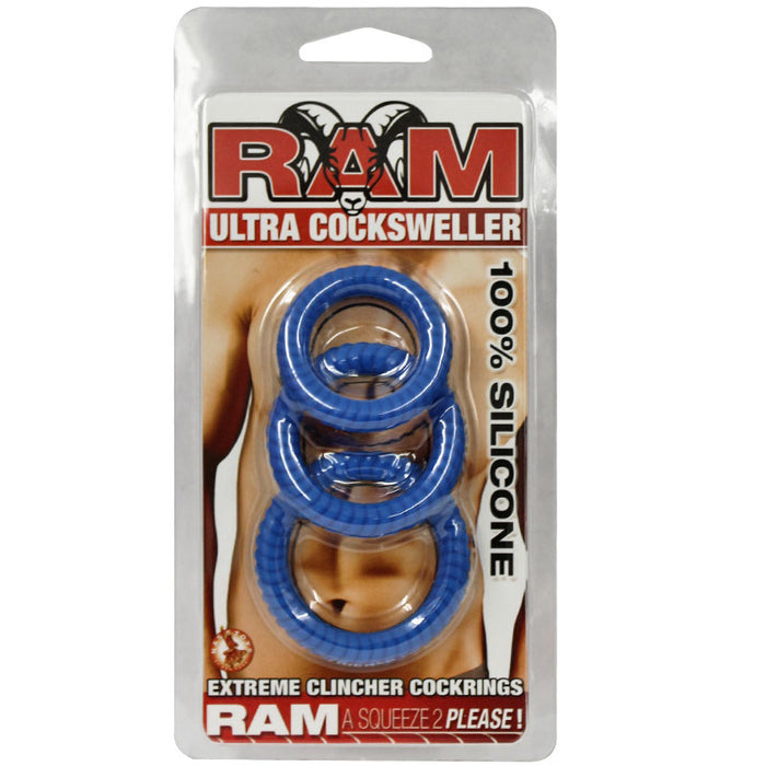 Ram Ultra Silicone Cocksweller (Blue)