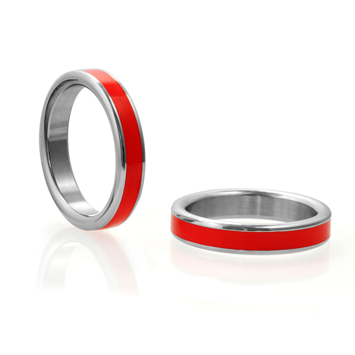 H2H C Ring Stainless 1.85in Chrome w/Red