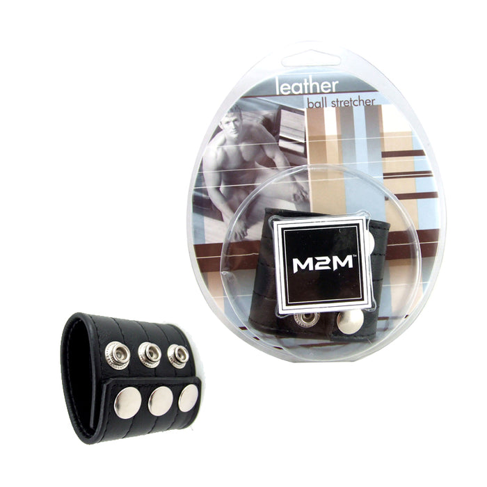 M2M Ball Stretcher Leather 2in Black
