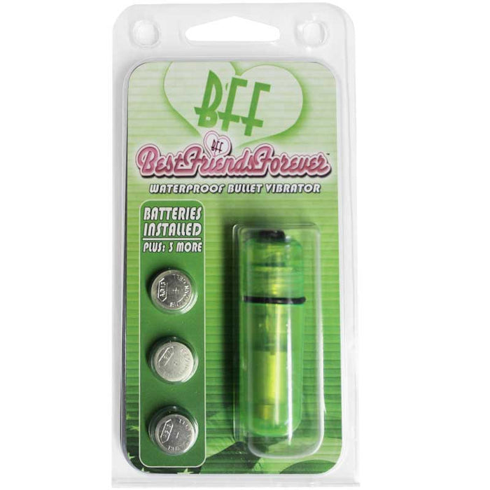 BFF Waterproof Vibrating Bullet Green